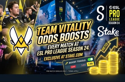 Stake Team Vitality Odds Boosts