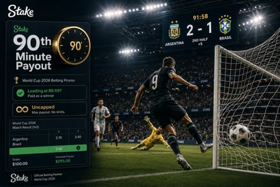 Stake World Cup 90th Minute Payout