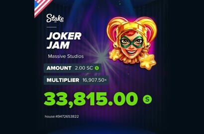 StakeUS Joker Jam Big Win