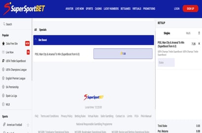 SuperSportBet Champions League Odds Boost