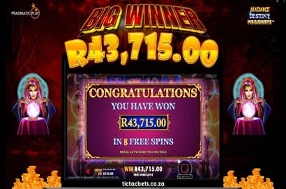 TicTacBets Mystical Mega Win