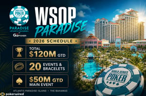 WSOP Paradise 2026 schedule PW