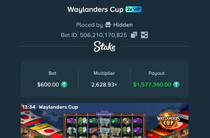 Waylanders Cup Stake Win