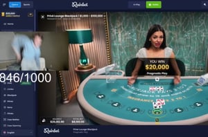 Webster1x 20K Blackjack Win at Rainbet