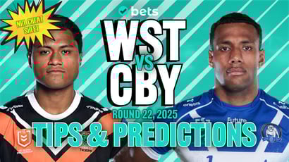 Wests Tigers vs Canterbury Bulldogs NRL Round 22 Tips - Dogs defence too good for Tigers attack