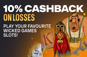 Wicked Games Slots Cashback