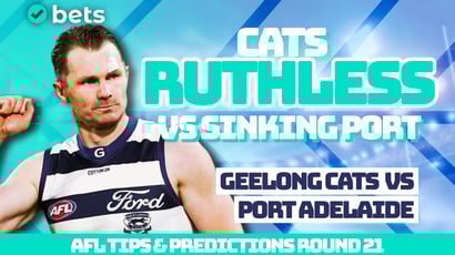 Geelong Cats vs Port Adelaide Power AFL Round 21 Tips - Cats to pile on the pain in ruthless display as big Jezza eyes another bag