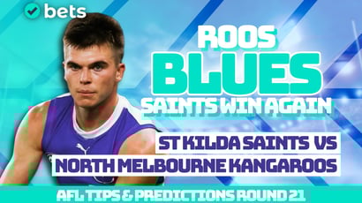 St Kilda Saints vs North Melbourne Kangaroos AFL Round 21 Tips - Saints set to extend winning run over Roos
