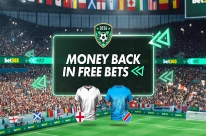bet365 England DR Congo Money Back