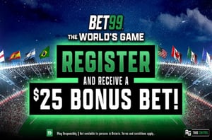 Canada Day Free Bet - Receive $25 Free Bet When You Join BET99