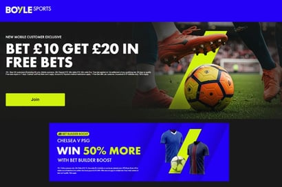 boyle sports chelsea psg bet boost