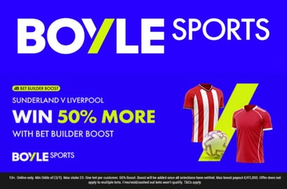 boyle sports sunderland liverpool bet boost