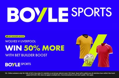 boyle sports wolves liverpool bet boost