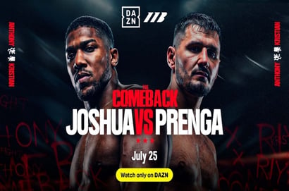 dazn Anthony Joshua Kristian Prenga live stream