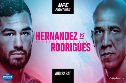 ufc Anthony Hernandez Gregory Rodrigues live stream