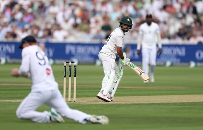 Pakistan's Babar Azam is dismissed (Getty Images)