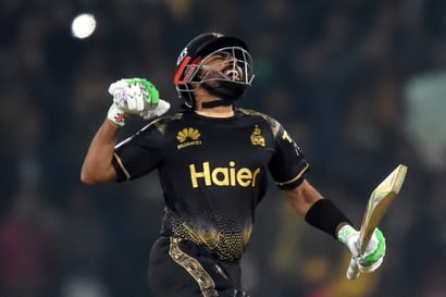 Peshawar Zalmi's Babar Azam (Getty Images)