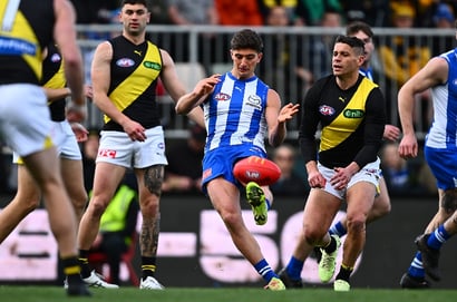 Richmond vs North Melbourne Harry Sheezel