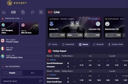 Roobet Live In-Play Betting