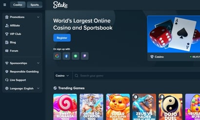 Stake Homepage