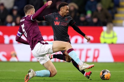 Thierno Ballo of Millwall shoots against Burnley