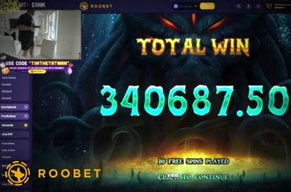 Tim 340K Roobet Beast Win FT
