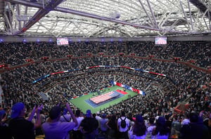 US Open tennis view