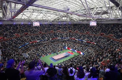 US Open tennis view