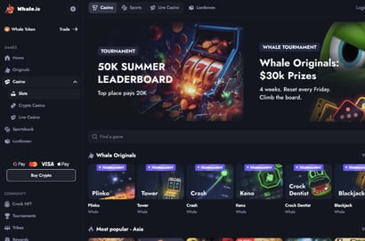 Whale.io Homepage