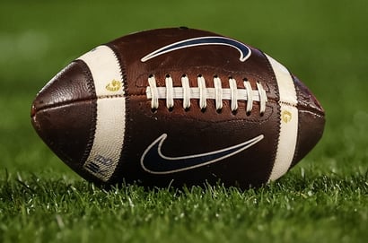 american football ball general view