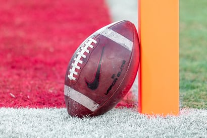 american football ball general view