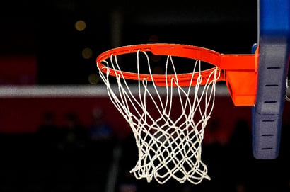 basketball rim and net