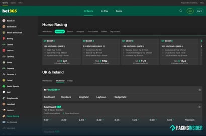 bet365 Racing Page Racing Insider