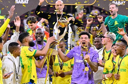 sundowns caf champions league trophy