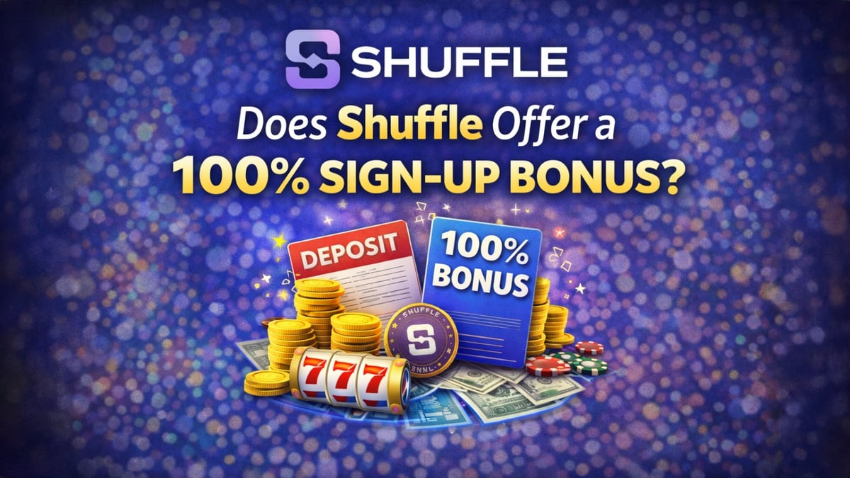 Visualisation du bonus d'inscription Shuffle casino