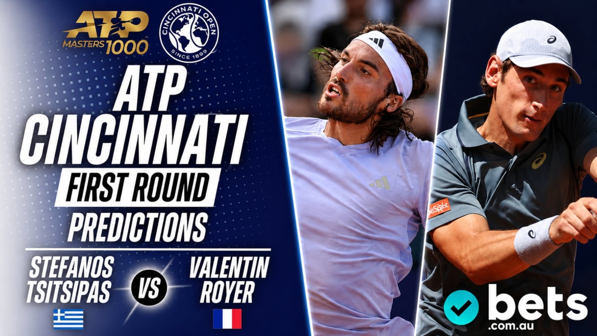 ATP सिनसिनाटी: स्टेफानोस त्सितसिपास बनाम वेलेंटिन रॉययर, मैच का विश्लेषण और भविष्यवाणी