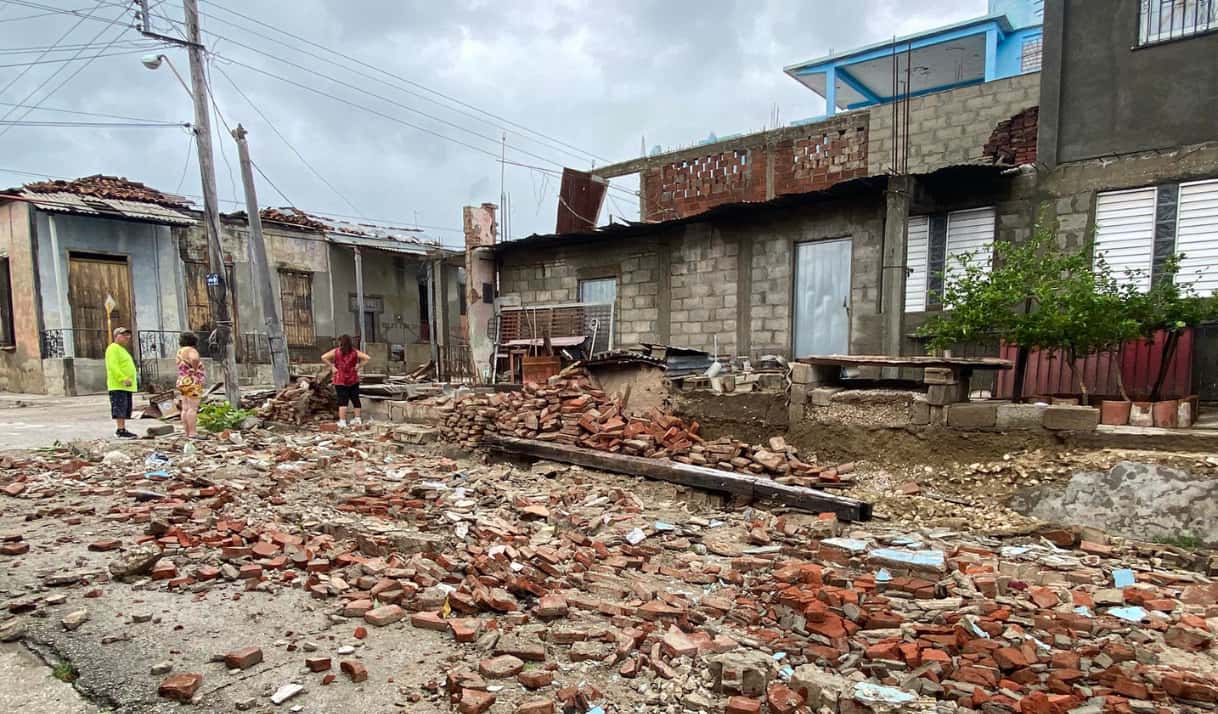 Vivienda destruida por el huracán Melissa en Guantánamo. Foto: Facebook/ Daniel Ross.