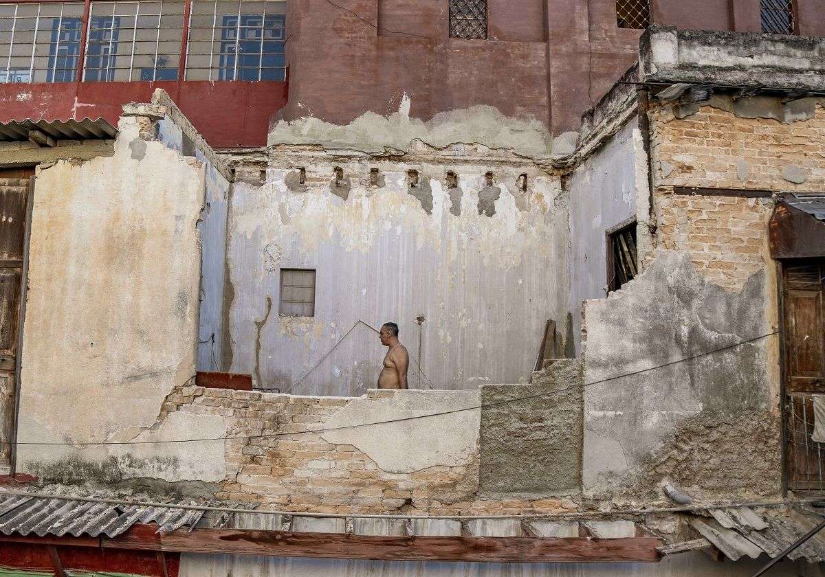 Así quedó el cuarto de Carlos que está sobre la vivienda de Andy. Foto: Hansel Leyva Fanego.