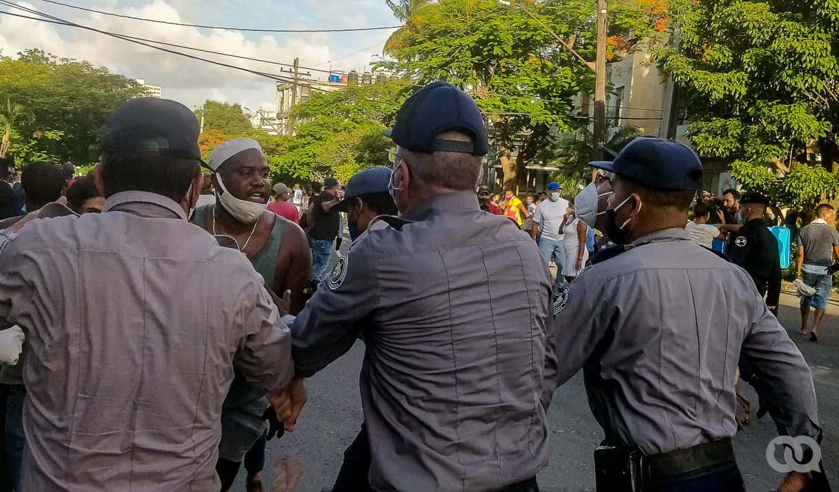Protestas del 11J. Foto: elTOQUE