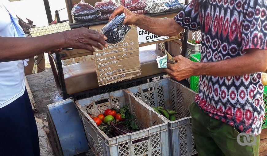 venta en mercado agropecuario cubano