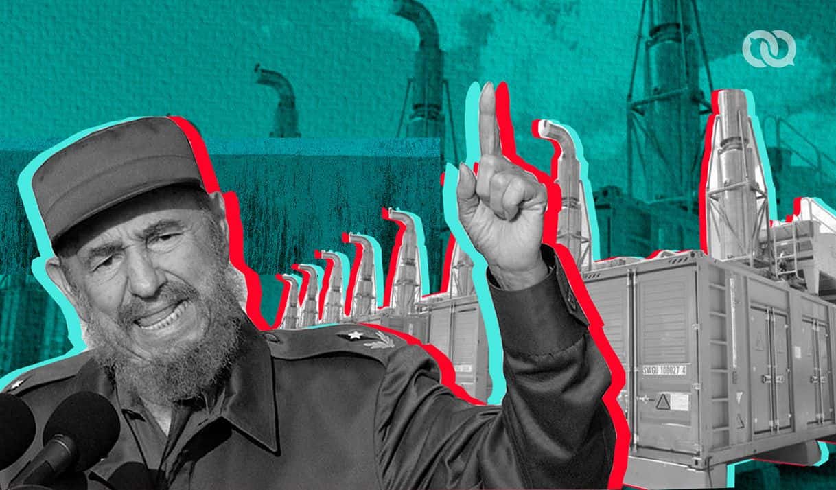 fidel castro, grupo electrógeno