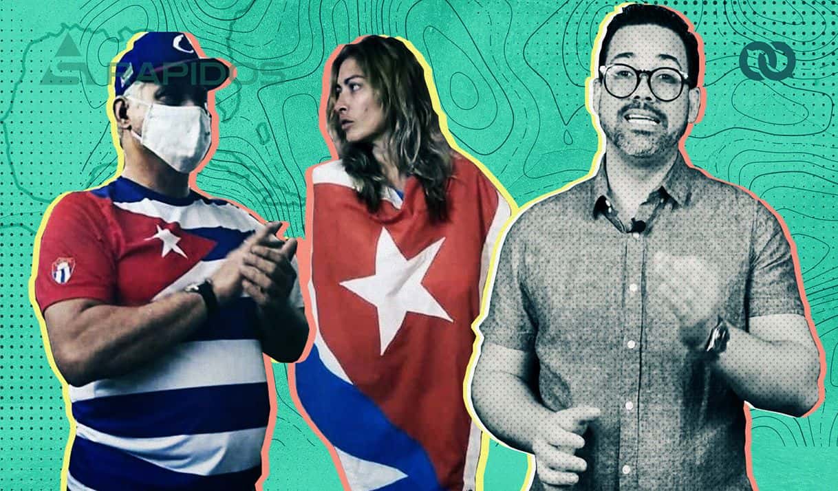 díaz-canel, bandera cubana, aniette, eloy viera
