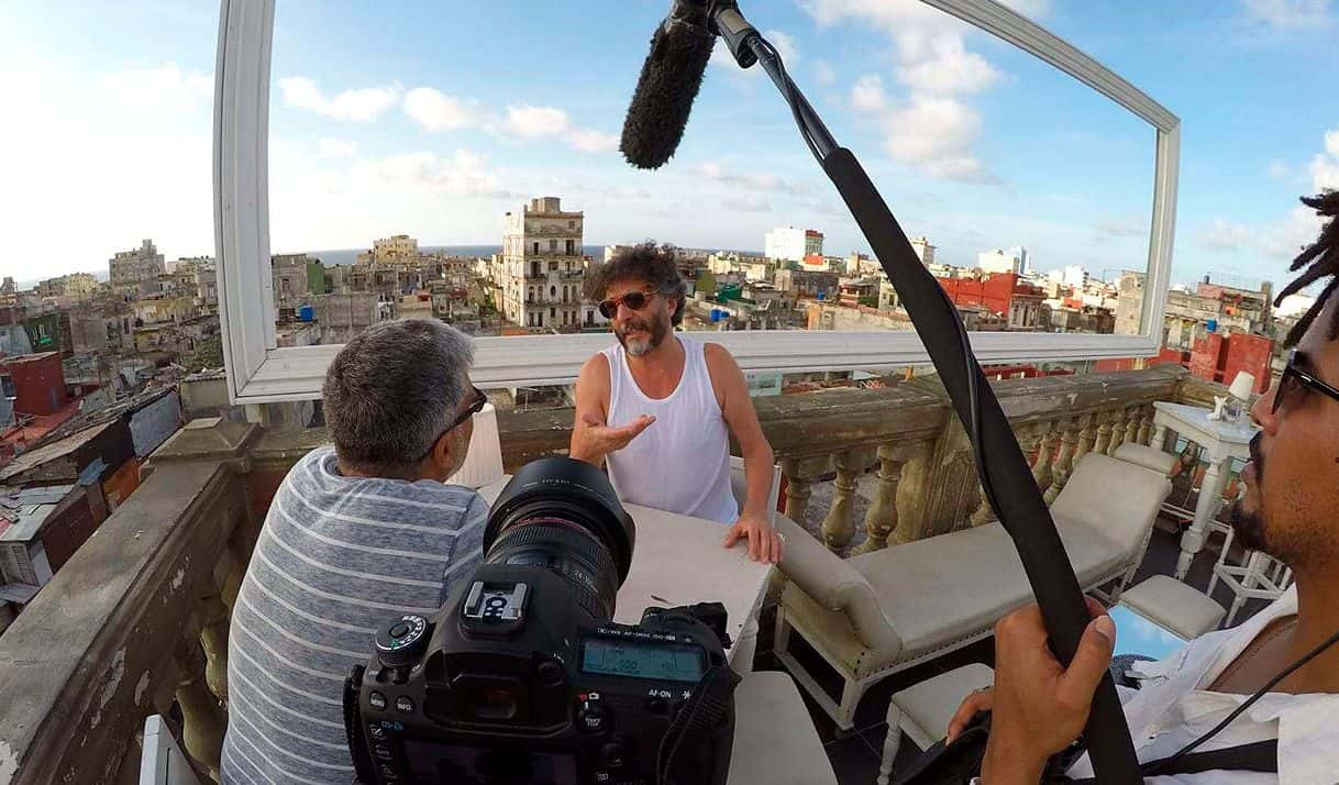 Rodaje del documental «La Habana de Fito». Foto: Oncuba.