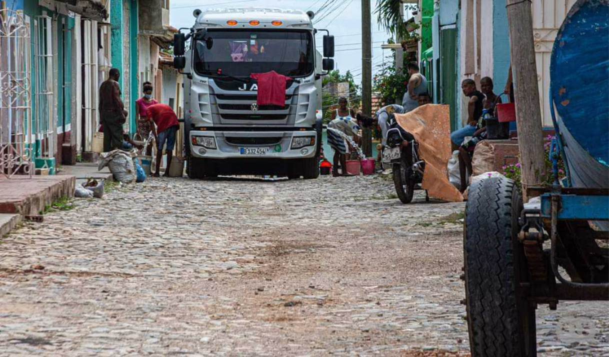 camión, hombres