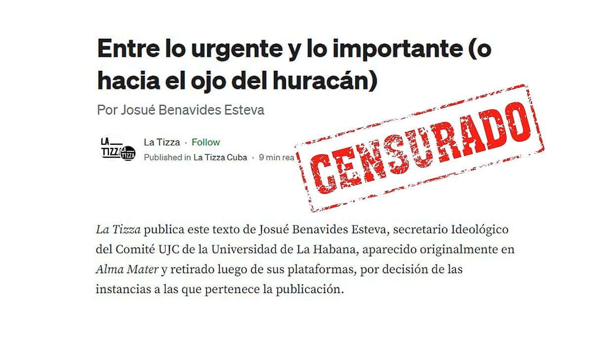 Surrealismo tropical: la UJC censura a la UJC
