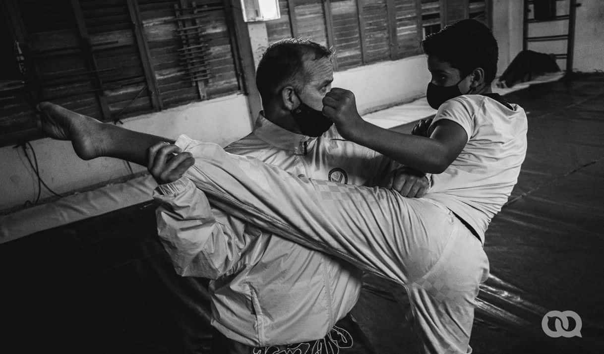 El <i>dojo </i>de Baraguá. La escuela de artes marciales que nació de los escombros