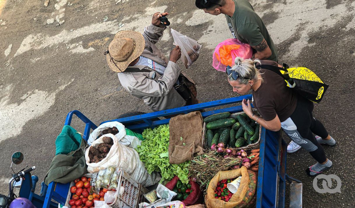 comida, personas, calle