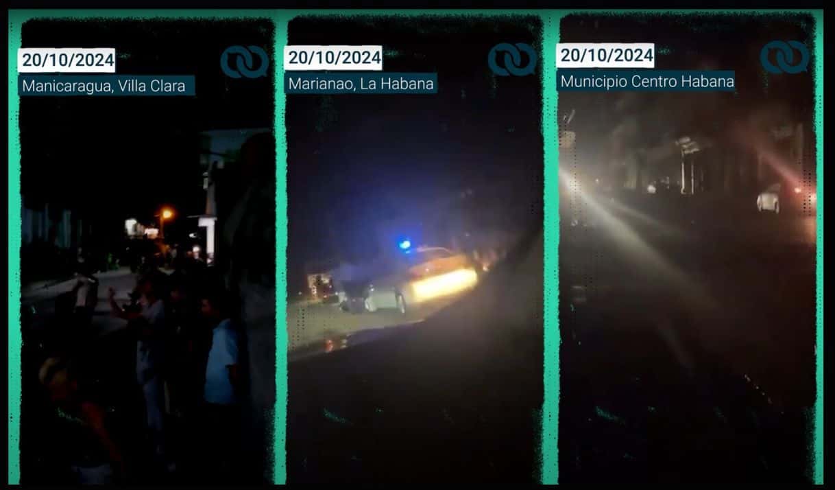 Cerca de 50 protestas tras apagón masivo en Cuba