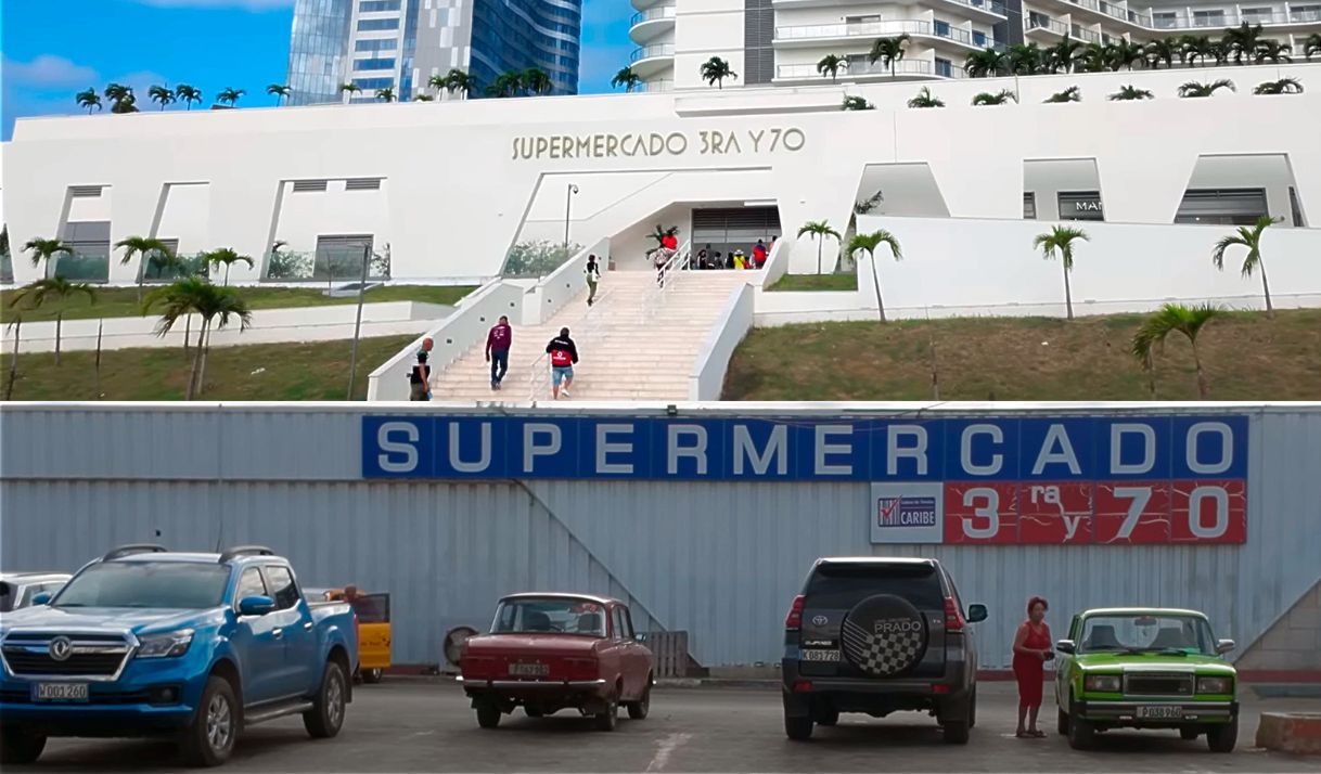 Supermarkets in USD in Cuba: The Prince and the Pauper