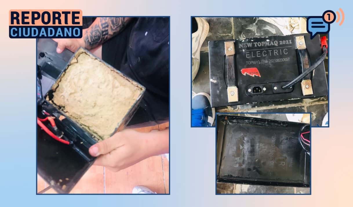Alerta de estafa: venta de baterías rellenas con cemento